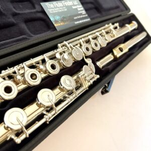 N. D. ”Tip” Lamberson Handmade White Gold Flute, Inline G, Soldered Tone Holes, C# Trill, 14k Gold Veneer Lipplate, 1-Year Warranty!
