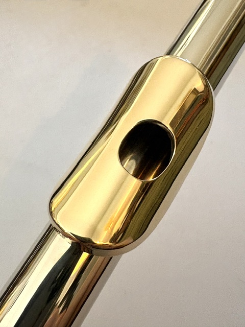 N. D. ”Tip” Lamberson Handmade White Gold Flute, Inline G, Soldered Tone Holes, C# Trill, 14k Gold Veneer Lipplate, 1-Year Warranty!
