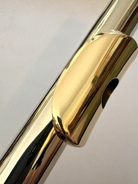 N. D. ”Tip” Lamberson Handmade White Gold Flute, Inline G, Soldered Tone Holes, C# Trill, 14k Gold Veneer Lipplate, 1-Year Warranty!