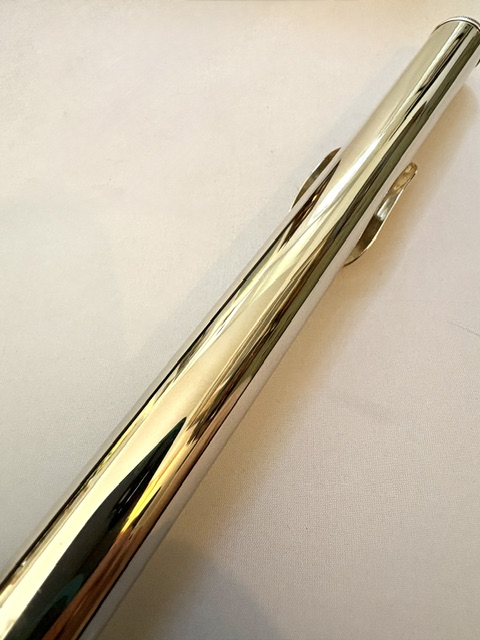 N. D. ”Tip” Lamberson Handmade White Gold Flute, Inline G, Soldered Tone Holes, C# Trill, 14k Gold Veneer Lipplate, 1-Year Warranty!