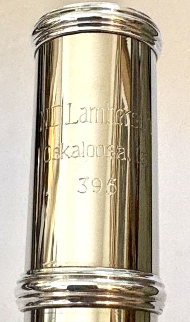 N. D. ”Tip” Lamberson Handmade White Gold Flute, Inline G, Soldered Tone Holes, C# Trill, 14k Gold Veneer Lipplate, 1-Year Warranty!