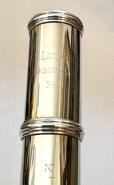N. D. ”Tip” Lamberson Handmade White Gold Flute, Inline G, Soldered Tone Holes, C# Trill, 14k Gold Veneer Lipplate, 1-Year Warranty!
