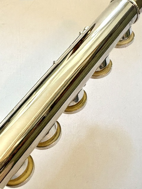 N. D. ”Tip” Lamberson Handmade White Gold Flute, Inline G, Soldered Tone Holes, C# Trill, 14k Gold Veneer Lipplate, 1-Year Warranty!