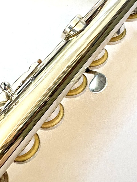 N. D. ”Tip” Lamberson Handmade White Gold Flute, Inline G, Soldered Tone Holes, C# Trill, 14k Gold Veneer Lipplate, 1-Year Warranty!