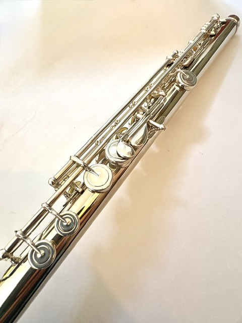 N. D. ”Tip” Lamberson Handmade White Gold Flute, Inline G, Soldered Tone Holes, C# Trill, 14k Gold Veneer Lipplate, 1-Year Warranty!