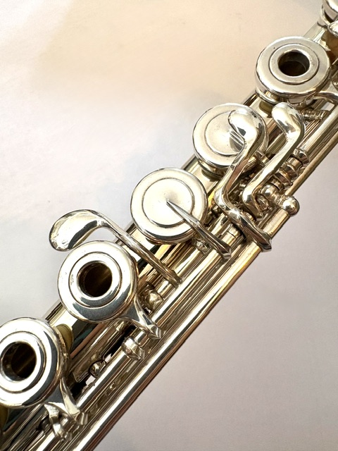 N. D. ”Tip” Lamberson Handmade White Gold Flute, Inline G, Soldered Tone Holes, C# Trill, 14k Gold Veneer Lipplate, 1-Year Warranty!