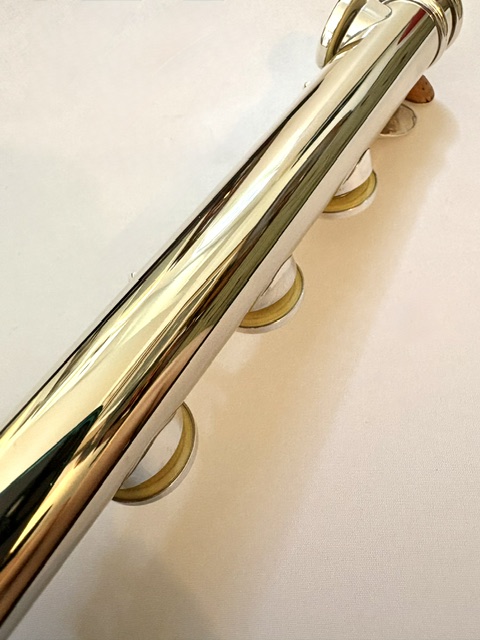 N. D. ”Tip” Lamberson Handmade White Gold Flute, Inline G, Soldered Tone Holes, C# Trill, 14k Gold Veneer Lipplate, 1-Year Warranty!