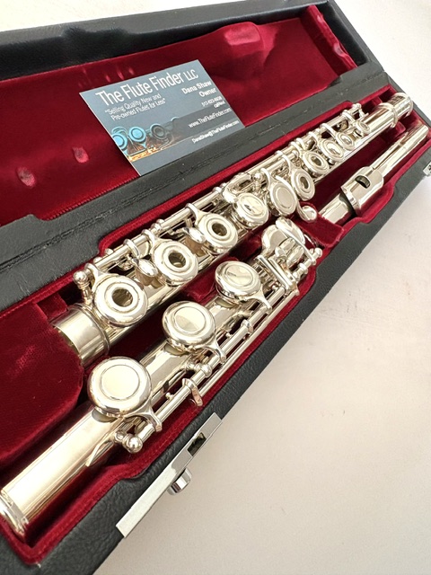 IMG_3232 Altus Azumi AZ3000 .958 Solid Britannia Silver Flute, Offset G, 1-Year Warranty!