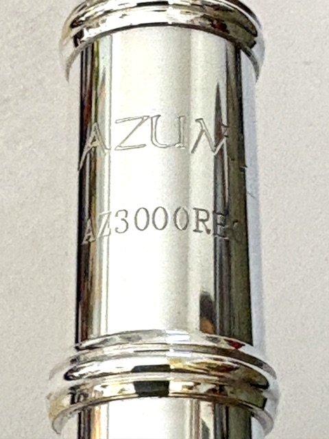 IMG_3240 Altus Azumi AZ3000 .958 Solid Britannia Silver Flute, Offset G, 1-Year Warranty!
