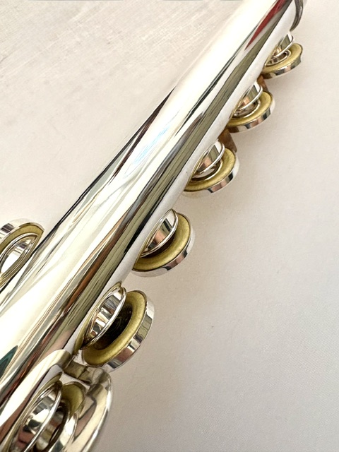 IMG_3242 Altus Azumi AZ3000 .958 Solid Britannia Silver Flute, Offset G, 1-Year Warranty!