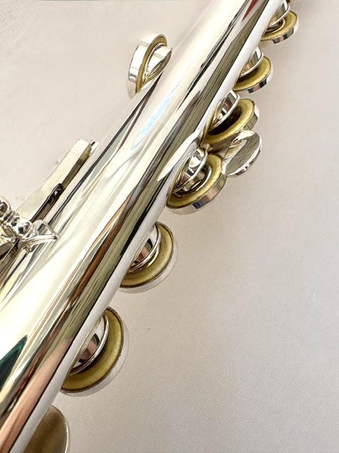 IMG_3243 Altus Azumi AZ3000 .958 Solid Britannia Silver Flute, Offset G, 1-Year Warranty!