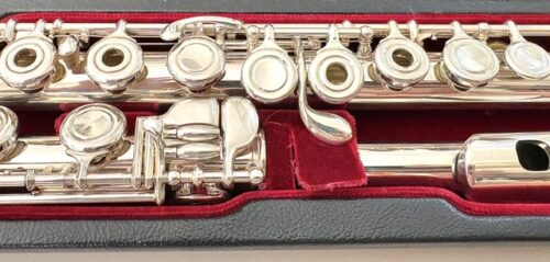 IMG_3244 Altus Azumi AZ3000 .958 Solid Britannia Silver Flute, Offset G, 1-Year Warranty!