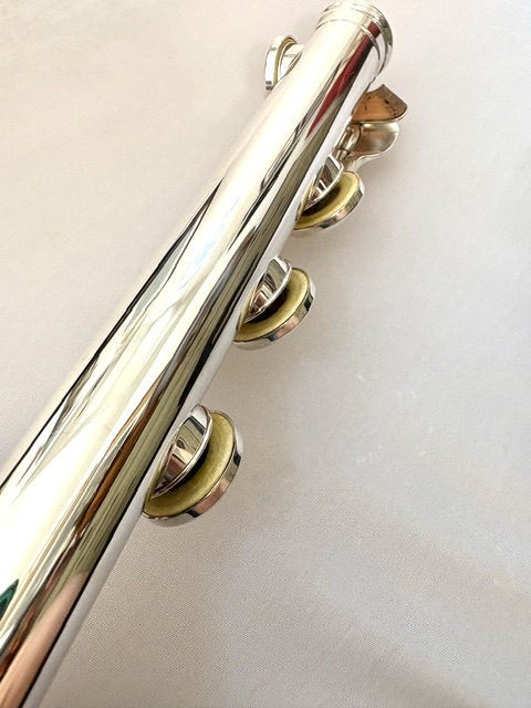 IMG_3247 Altus Azumi AZ3000 .958 Solid Britannia Silver Flute, Offset G, 1-Year Warranty!
