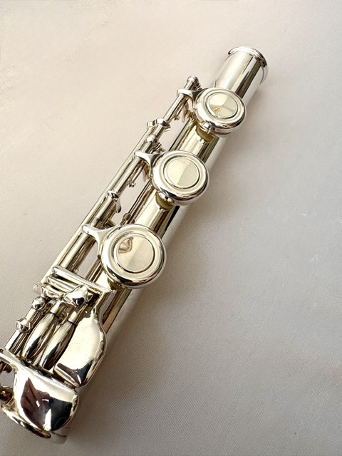 IMG_3248 Altus Azumi AZ3000 .958 Solid Britannia Silver Flute, Offset G, 1-Year Warranty!