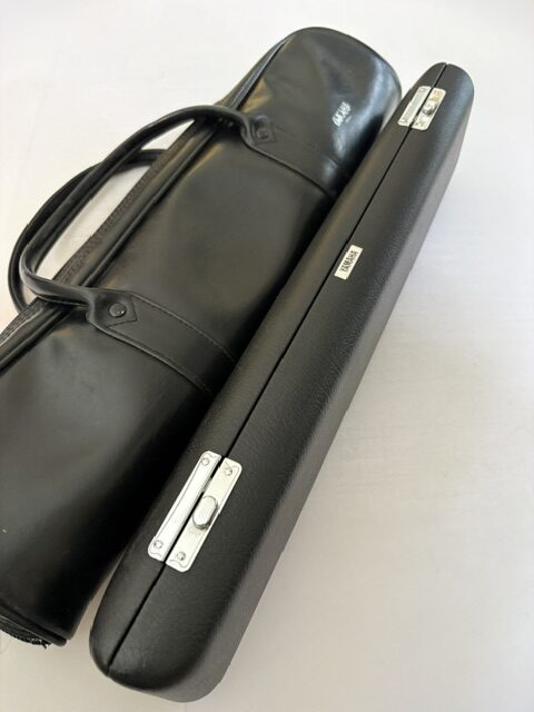 IMG_3266 This is a Yamaha 481II Solid Silver Flute, Inline G, in great condition, One year warranty!
