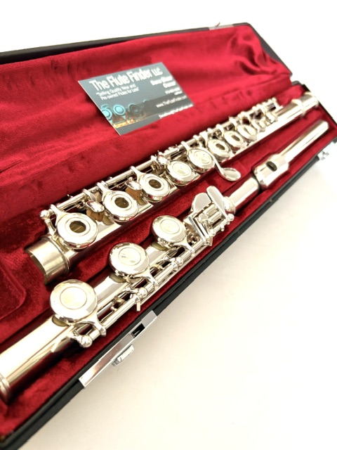 IMG_3267 This is a Yamaha 481II Solid Silver Flute, Inline G, in great condition, One year warranty!