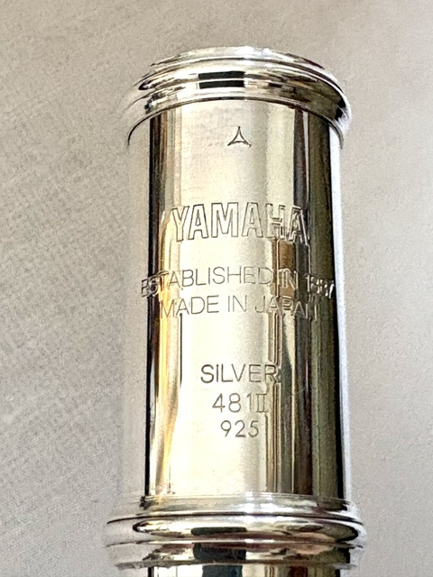IMG_3273 This is a Yamaha 481II Solid Silver Flute, Inline G, in great condition, One year warranty!