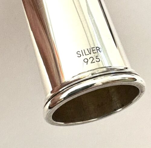 IMG_3292 Yamaha YFL-481II Solid Silver Flute, Gold Plated Lipplate, Inline G, B Foot, 1-Year Warranty!