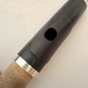 Howel Roberts Handmade African Blackwood Alto Flute Headjoint, Sterling Silver Rings/Tenon