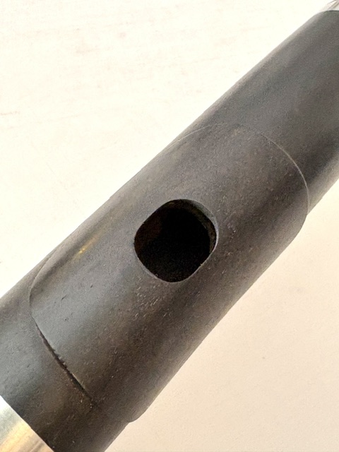 Howel Roberts Handmade African Blackwood Alto Flute Headjoint, Sterling Silver Rings/Tenon