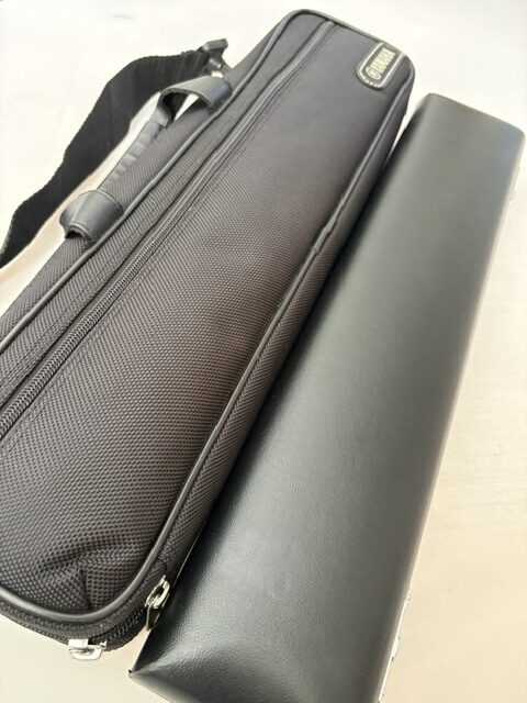 IMG_3484 Yamaha YFL-461 (=462) Solid Silver Flute, Offset G, B Foot, Serviced & 1-Year Warranty!