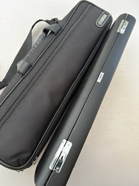 IMG_3485 Yamaha YFL-461 (=462) Solid Silver Flute, Offset G, B Foot, Serviced & 1-Year Warranty!