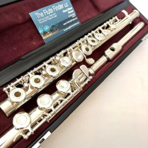 Yamaha YFL-461 (=462) Solid Silver Flute, Offset G, B Foot, Serviced & 1-Year Warranty!