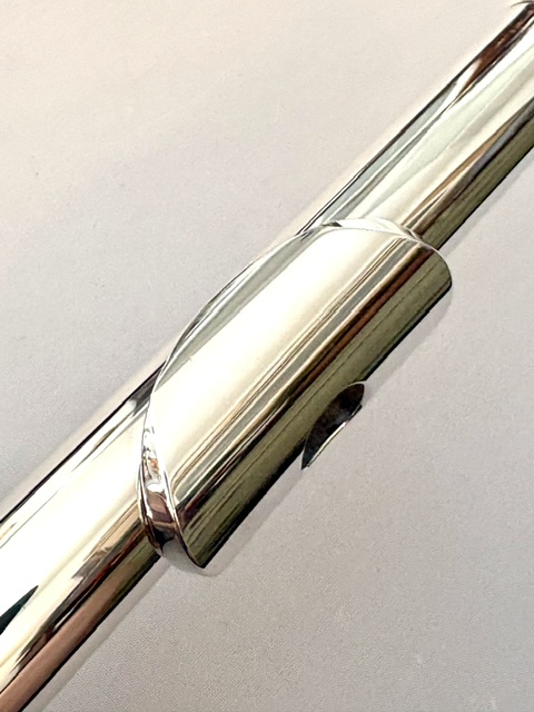 IMG_3489 Yamaha YFL-461 (=462) Solid Silver Flute, Offset G, B Foot, Serviced & 1-Year Warranty!