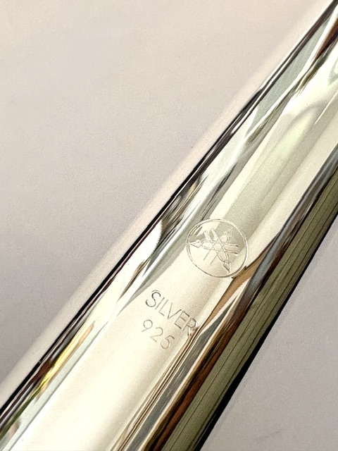 IMG_3490 Yamaha YFL-461 (=462) Solid Silver Flute, Offset G, B Foot, Serviced & 1-Year Warranty!