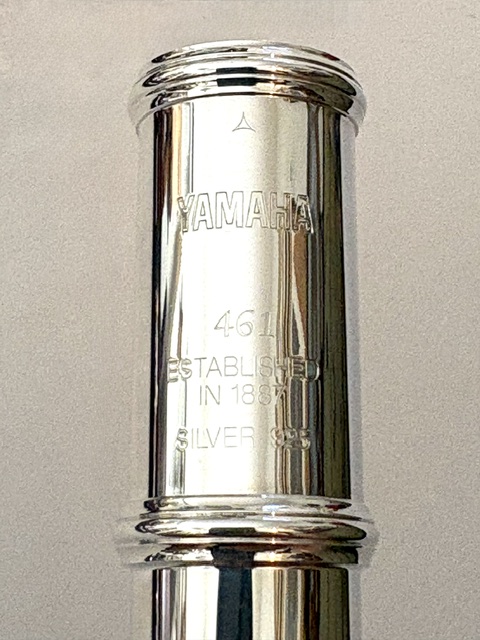 IMG_3492 Yamaha YFL-461 (=462) Solid Silver Flute, Offset G, B Foot, Serviced & 1-Year Warranty!